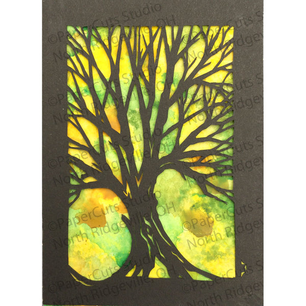 Tree Cut Paper ACEO