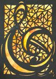 Music Cut Paper ACEO