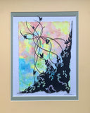 Fine Line Cut Paper Art, Matted