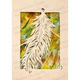 Feather Cut Paper ACEO