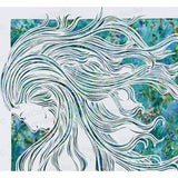 Contemplation Cut Paper Art, Matted