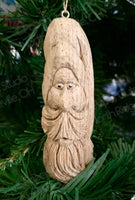 Nightcap Santa, Carved Wood Ornament