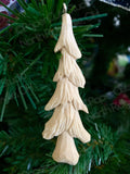 Evergreen Tree, Carved Wood Ornament