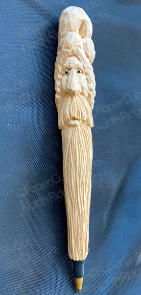 Santa Pen, Carved