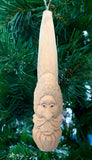 Pen Blank Santa, Carved Wood Ornament