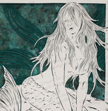 Siren Cut Paper Art, Matted