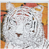 Tiger Cut Paper Art, Matted