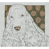 English Cocker Spaniel Cut Paper Art, Matted