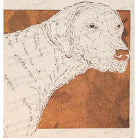 Rhodesian Ridgeback Cut Paper Art, Matted
