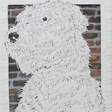 Glen of Imaal Terrier Cut Paper Art, Matted