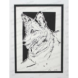 Belgian Malinois Cut Paper Art, Matted