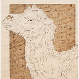 Camel Cut Paper Art, Matted
