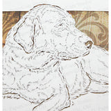 Anatolian Shepherd Cut Paper Art, Matted