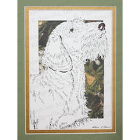 Dachshund Cut Paper Art, Matted