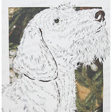 Dachshund Cut Paper Art, Matted