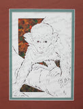 Monkey Cut Paper Art, Matted