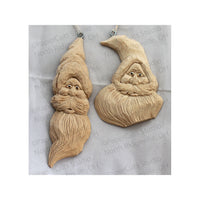 Crooked Santa, Carved Wood Ornament