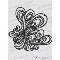 Abstract Cut Paper ACEO