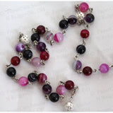 Banded Agate Rosary- 6MM