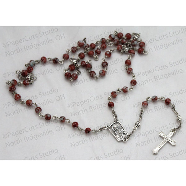 Glass Bead Rosary- 3-4 MM