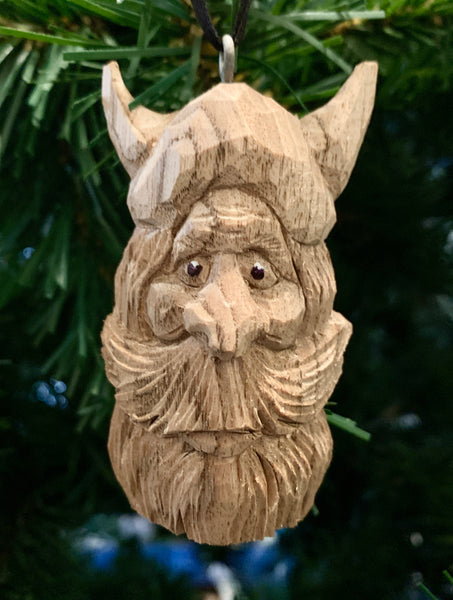 Viking, Carved Wood Ornament