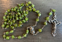 Peridot Pebble Rosary, 6-8MM