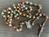 Aqua Terra Jasper Rosary- 6MM