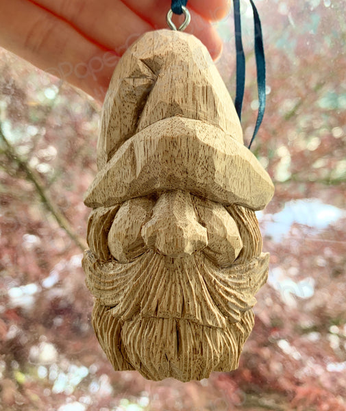 Wizard, Carved Wood Ornament